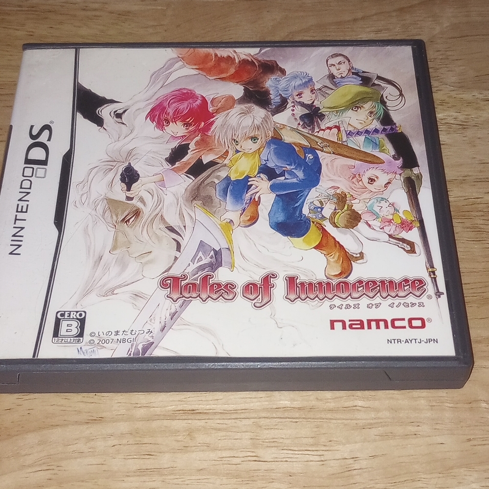 Tales of Innocence NDS Namco Nintendo DS From Japan US SELLER No Manual